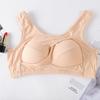 Dame Plus Size Ring uten stål Vakker Rygg Samle Anti-hengende undertøy Bomull Sports Sleep BH