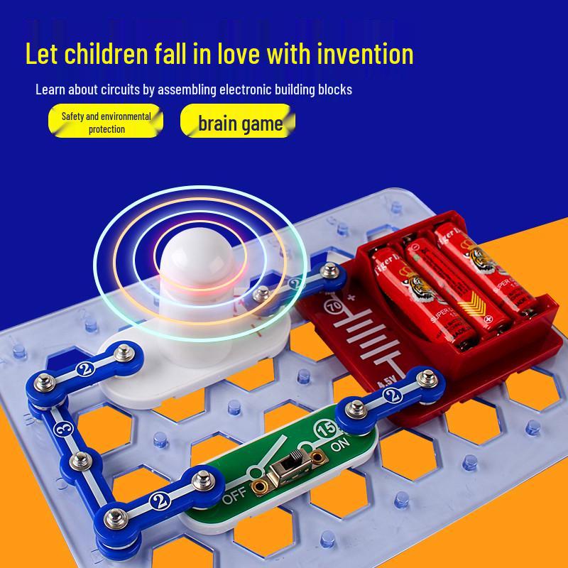 Blocuri electronice de construcție pentru copii Set de explorare laborator științific STEM