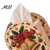 Acrylic Tissue Holder DIY Christmas Faux Pearl Art Painting Box Holder, 3D Rhinestone Beads Creative Resin Gem for Winter Xmas Holiday Tabletop Decor