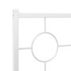 Replacement Headboard Metal White 160 Cm