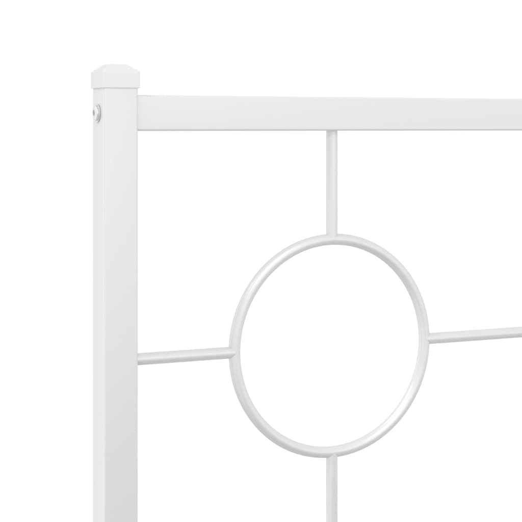 Replacement Headboard Metal White 160 Cm