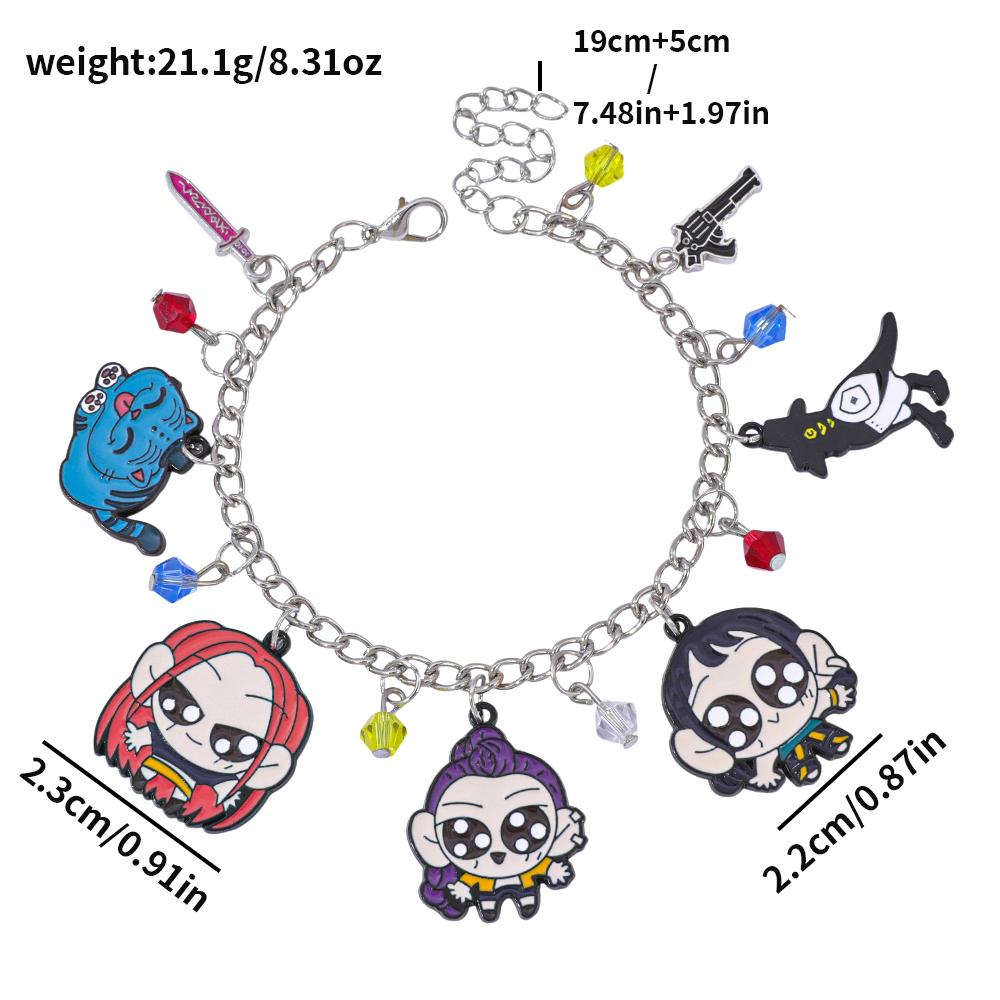 Bracelet Rumi Zoey Mira Crow Tiger Cartoon Anime Bracelet Girl Cute Fashion Accessories Ideal Valentine's Day Gift