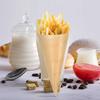 50Pcs Disposable Wood Appetizer Cones Ice Cream Cone Cups Party Candy Cones