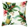 Parrot Toucan Floral Pillowcase Tropical Flowers Plants Print Cushions Cover Livingroom Sofa Decorative Throw Pillows Home Decor