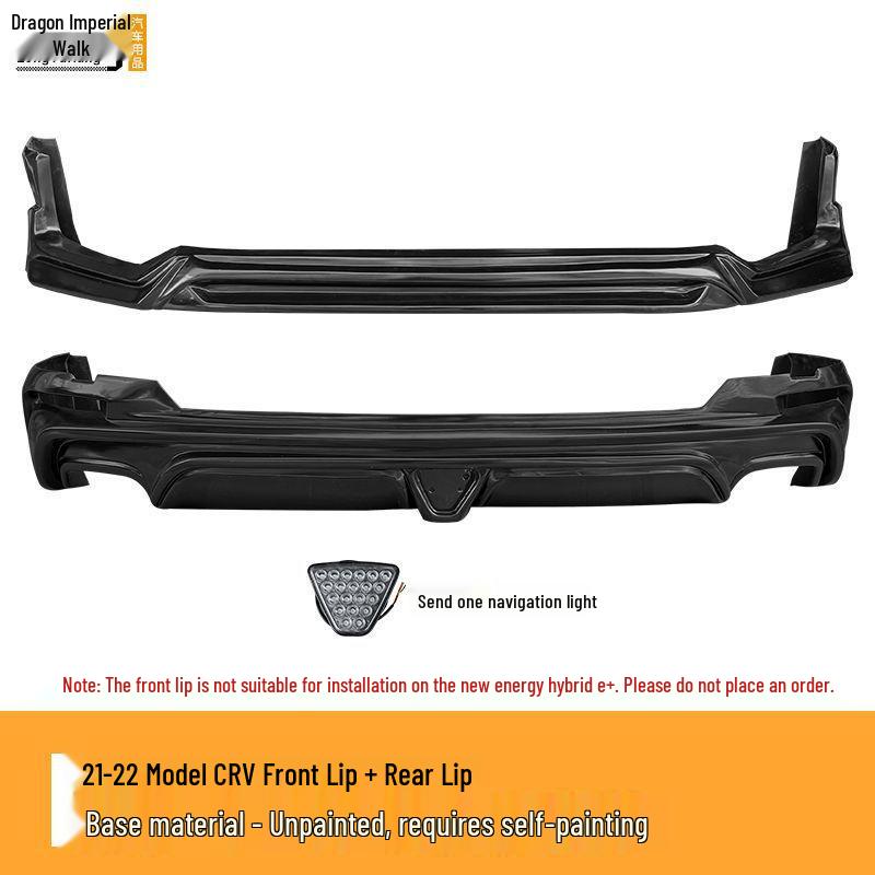 Black Warrior Kit: 21-22 CRV Sport Bumper, Side Skirts, Front Lip, Rear Bumper