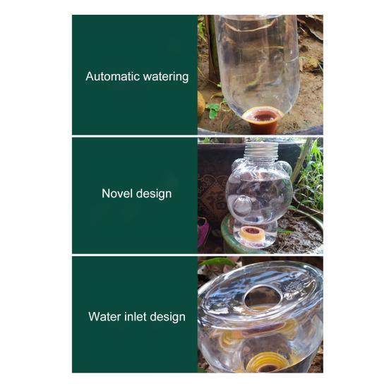 Automatic Watering Bulb Self-watering Terracotta Spike with Clear Bottle Drip Irrigation Tool Flower Watering Device for Houseplants Outdoor Plants