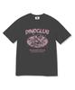 Ijiseutichi Dino Stitch Short Sleeve T-Shirt Dark Gray