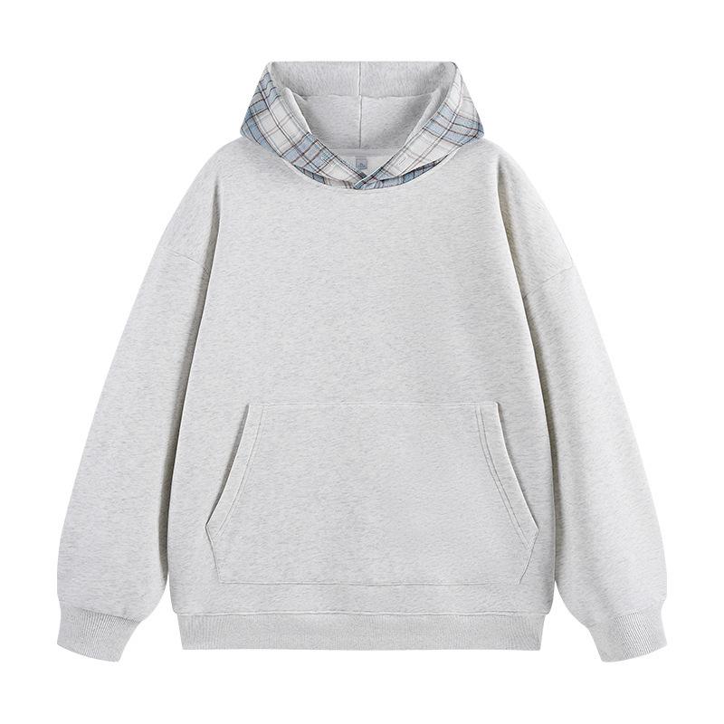 New Hong Kong Style Autumn and Winter Men's Loose Hooded Pullover Sweatshirt for Youth Fashion Casual Sports Top