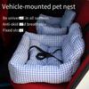 Hondenmand Hond Auto Nest Huisdier Auto Nest Uit Veiligheidsstoelkussen Anti-diefstal Auto Draagbaar Huis Dubbeldoel Nestmat Hond Accessoires