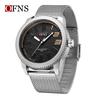 Ofns Brand 1590 Texture Mesh Belt Men's Watch Simple Digital Commuter Cross Border Quartz Luminous Waterproof Watches For Men