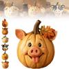 Farm Animal Pumpkin Sculpture Ornaments