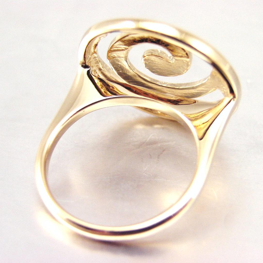 Vergoldeter 'Choreographie' Ring