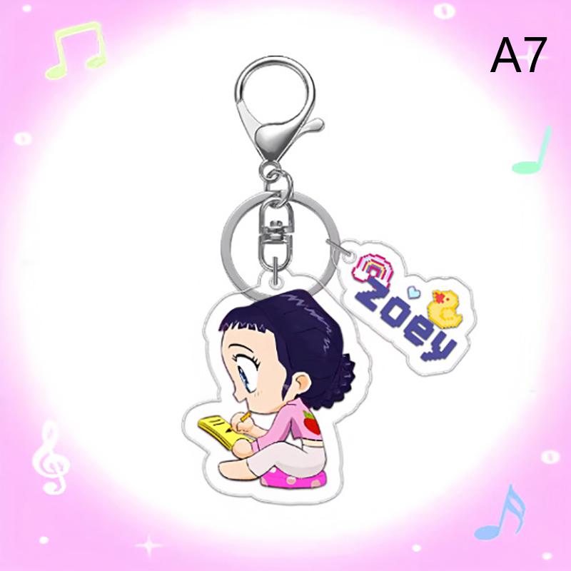 Schlüsselanhänger Koreanischer Anime Cartoon Schlüsselanhänger Partygeschenke Schlüsselanhänger K-Pop Figur Klassiker Schlüsselanhänger Rucksack Anhänger Schlüsselanhänger