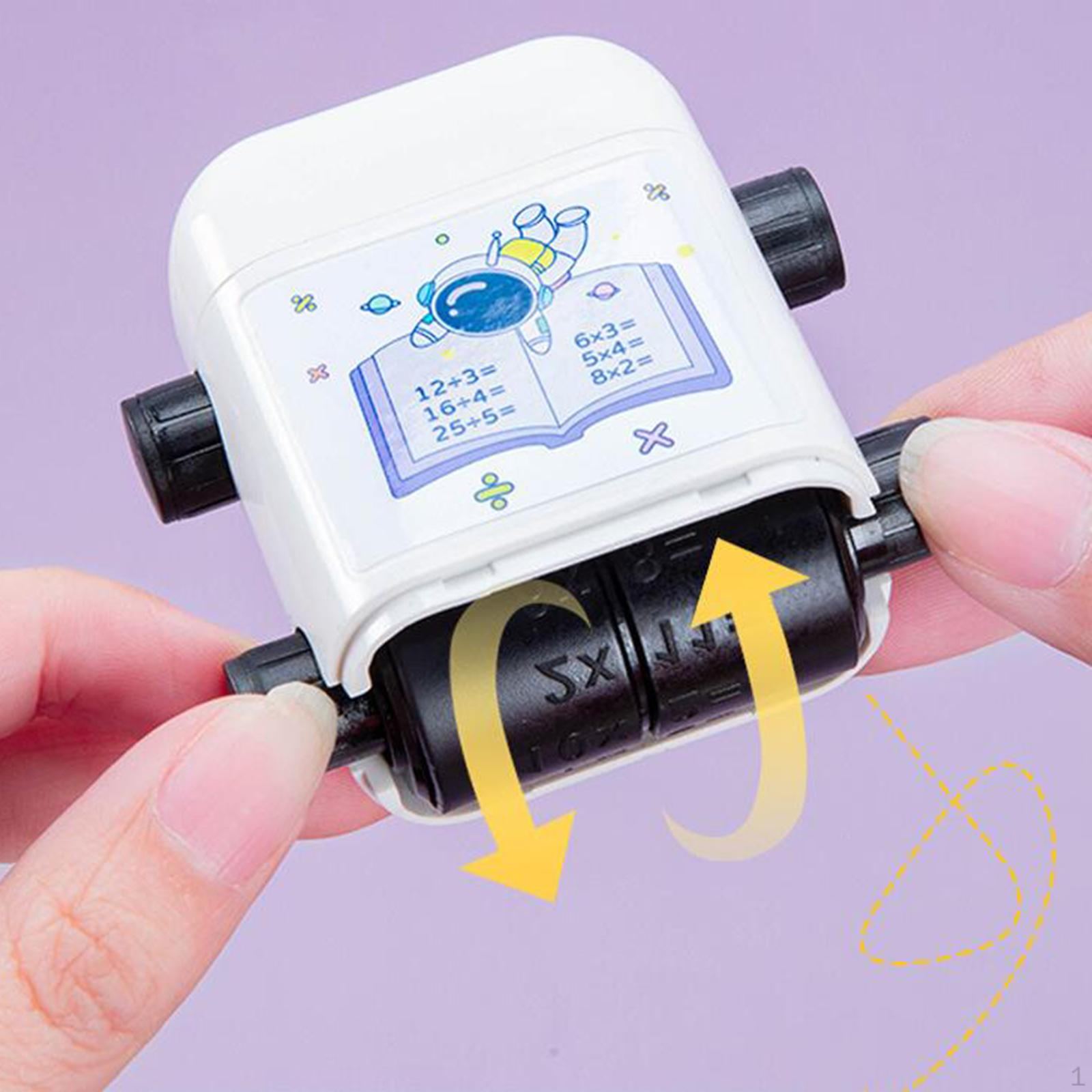 Roller Digital Teaching Stamp, Within 100 Educational Toy Multiplication Division Stamp for