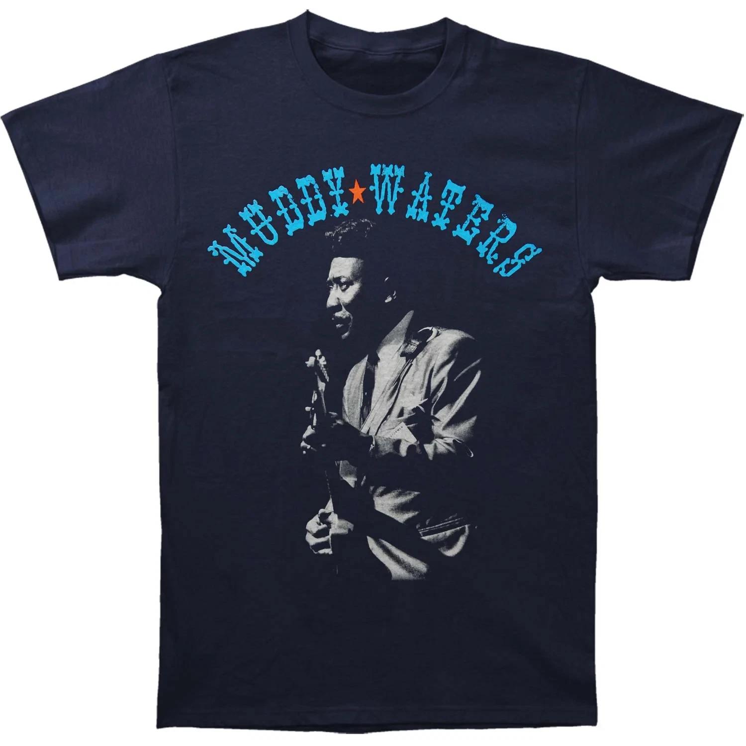 VTG Muddy Waters Live In Tour T Shirt S-5XL Heavy Cotton Navy TR579 XXXXL