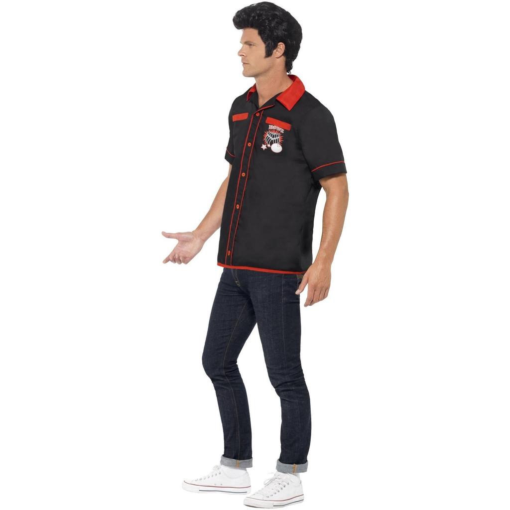 Smiffys Unisex Adult 50s Bowling Shirt
