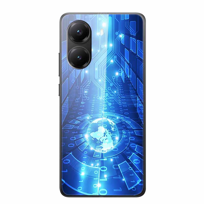 Tempered Glass Case For Xiaomi Poco X7 Pro Case Hard Glass Back Cover Soft TPU Bumper For Redmi Turbo 4 Phone Case X7Pro Turbo4