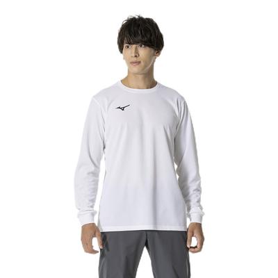 Training Dynamic Motion Size Size M Wear, Long-sleeved T-shirt, Sweat-wicking, Quick-drying, UPF15, Fit, Unisex, 32MAB158, White,