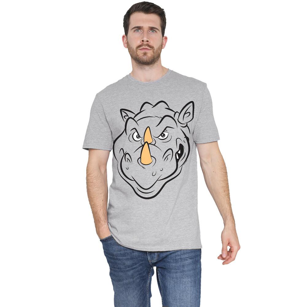 Teenage Mutant Ninja Turtles Rocksteady Face T-Shirt S-5XL Athletic Heather S