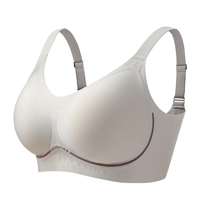 Women's Push Up Bra  Breathable and Comfortable Bra with Wide Shoulder Straps Anti Slip and Seamless Gathering Bra