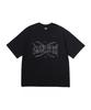 GAKKAI UNIONS Cutoff Stitch Short Sleeve T-Shirt Black
