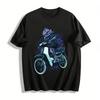 Neon Genesis Evangelion EVA Unit-1 Retro Moto Graphic T-Shirt Pure Cotton T-shirt