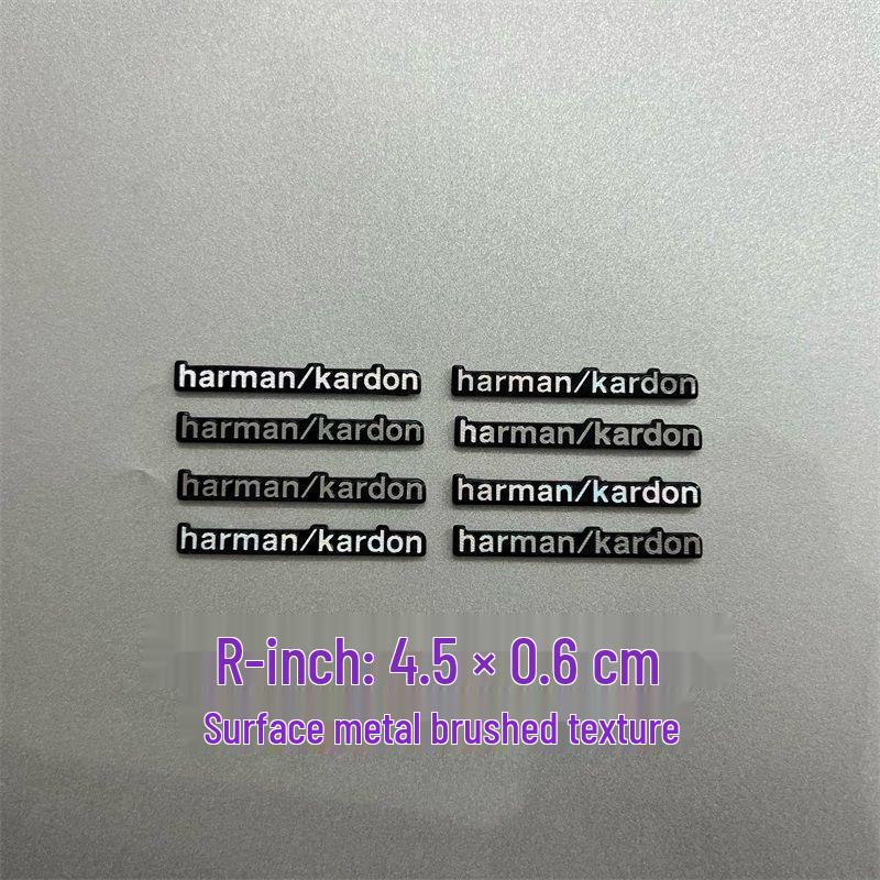 Dekorative Metallaufkleber für Auto-Audio-Lautsprecher von Bose, Harman Kardon, JBL.