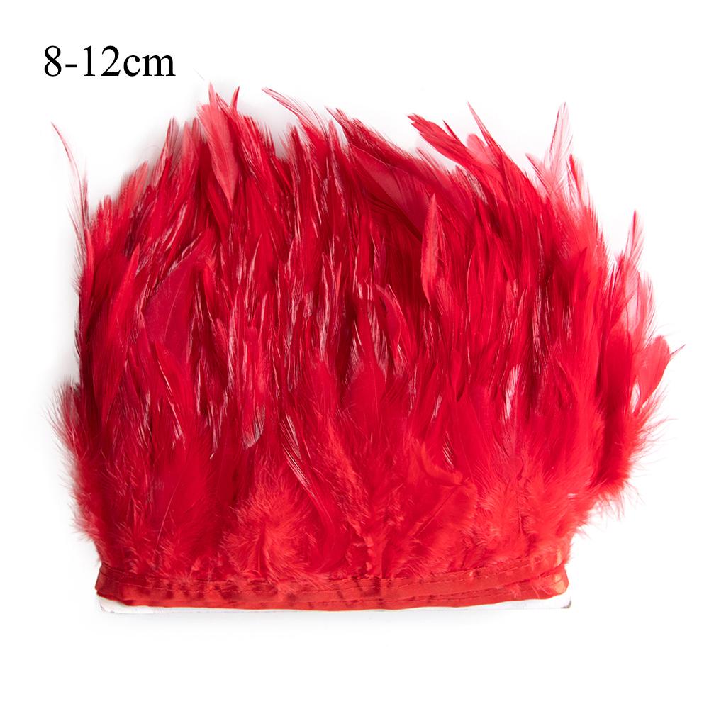 Feather1 Meter Natural Feather Trim Fringe Multi-color White Black Red Ostrich Turkey Feathers for Wedding Dress Decoration DIY Crafts