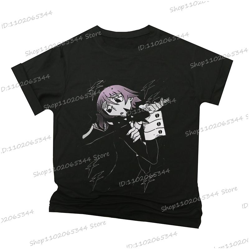 Soul Eater T-shirt Crona Fan Made Anime Manga Atsushi Ohkubo Shinigami Shirt Vintage T Shirt Harajuku Treetwear