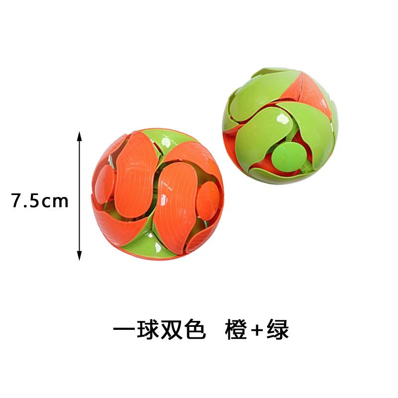 25122303 Fun Color Changing Ball Hand Throwing Sensory Decompression Accessory For Kids Adults Gift Double Magic Color Ball Toys