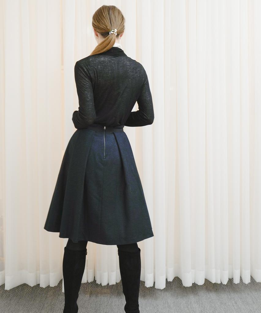 Tina Blossom Flip Grey Skirt