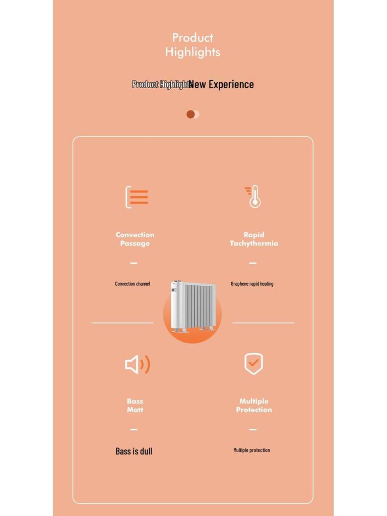 Konka Graphen Elektro-Heizlüfter für große Bereiche: Schnelle Ganzhausheizung