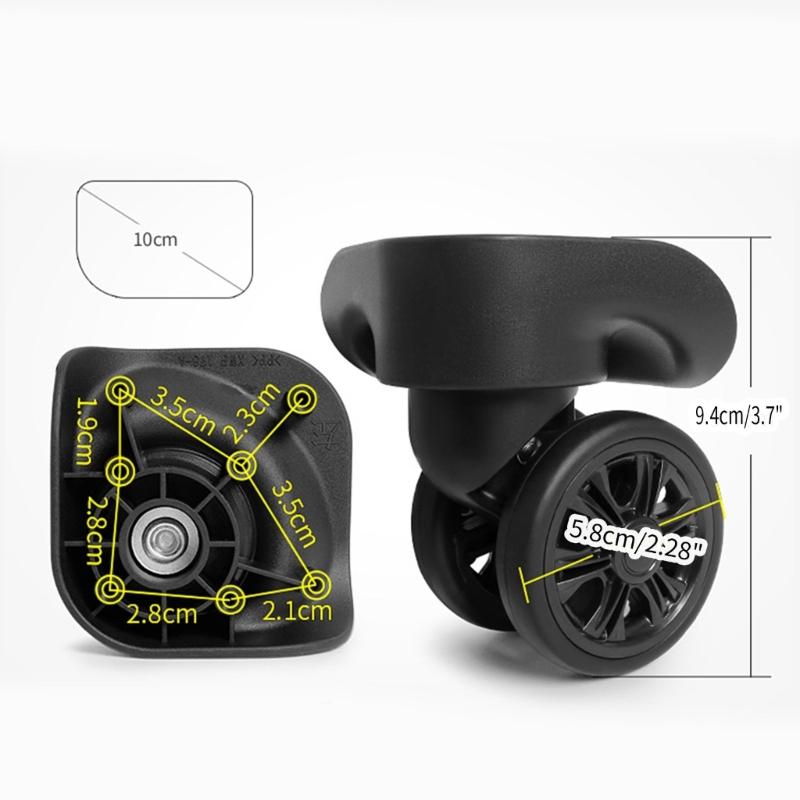 Durable Replacement Luggage Wheels Repair Your Suitcase with Smooth 360° Rotation Parts Accessories
