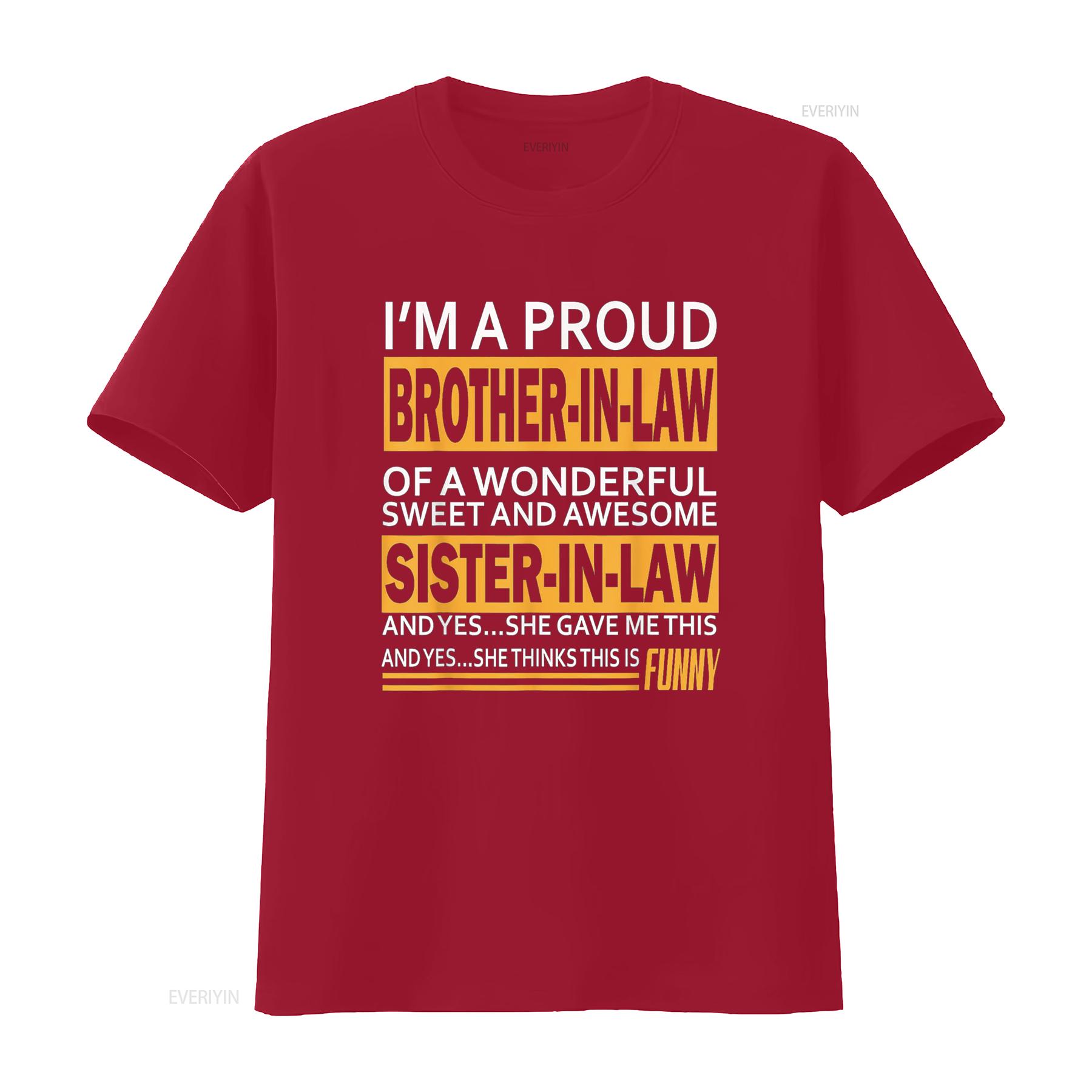 Гордый Зять Футболка на День Отца От Сестры Винтажная Стиранная Унисекс Мягкий Графический Топ Для Повседневной Носки homme S