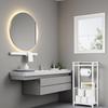 Freestanding Toilet Paper Holder with Storage Shelf, Bathroom Tissue Stand with Space for Phone, Tablet, and Magazines – All-in-One Toilet Paper Dispe