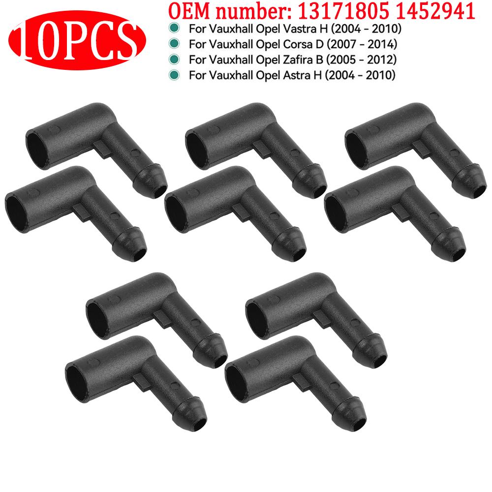 2-10pcs Car Windshield Windscreen Screen Wiper Washer Hose Tube Connector Elbow for Vauxhall Opel Zafira B Astra H Vastra H