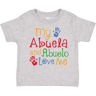 Inktastic My Abuela And Abuelo Love Me Toddler T-Shirt Cute Childs Boys Girls