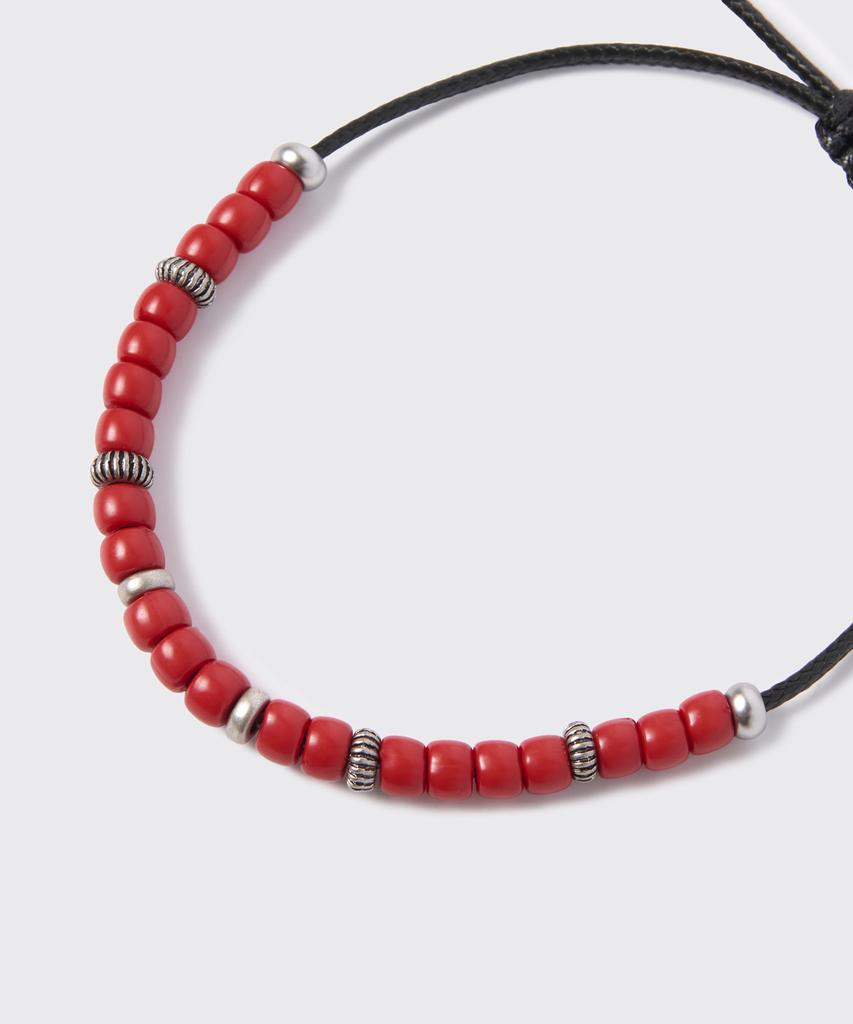 Musinsa Standard Western Bead Bracelet [Red]