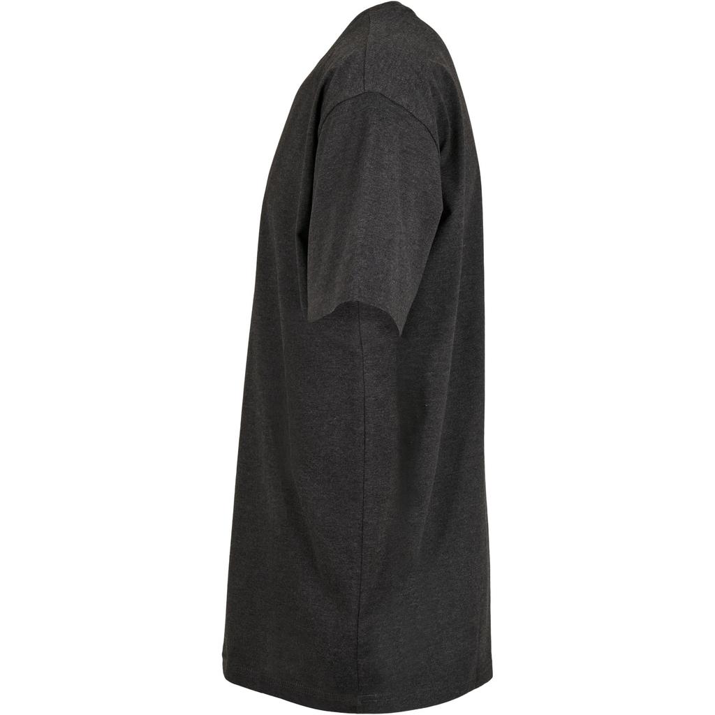 Build Your Brand Mens Heather Heavyweight Oversized T-Shirt