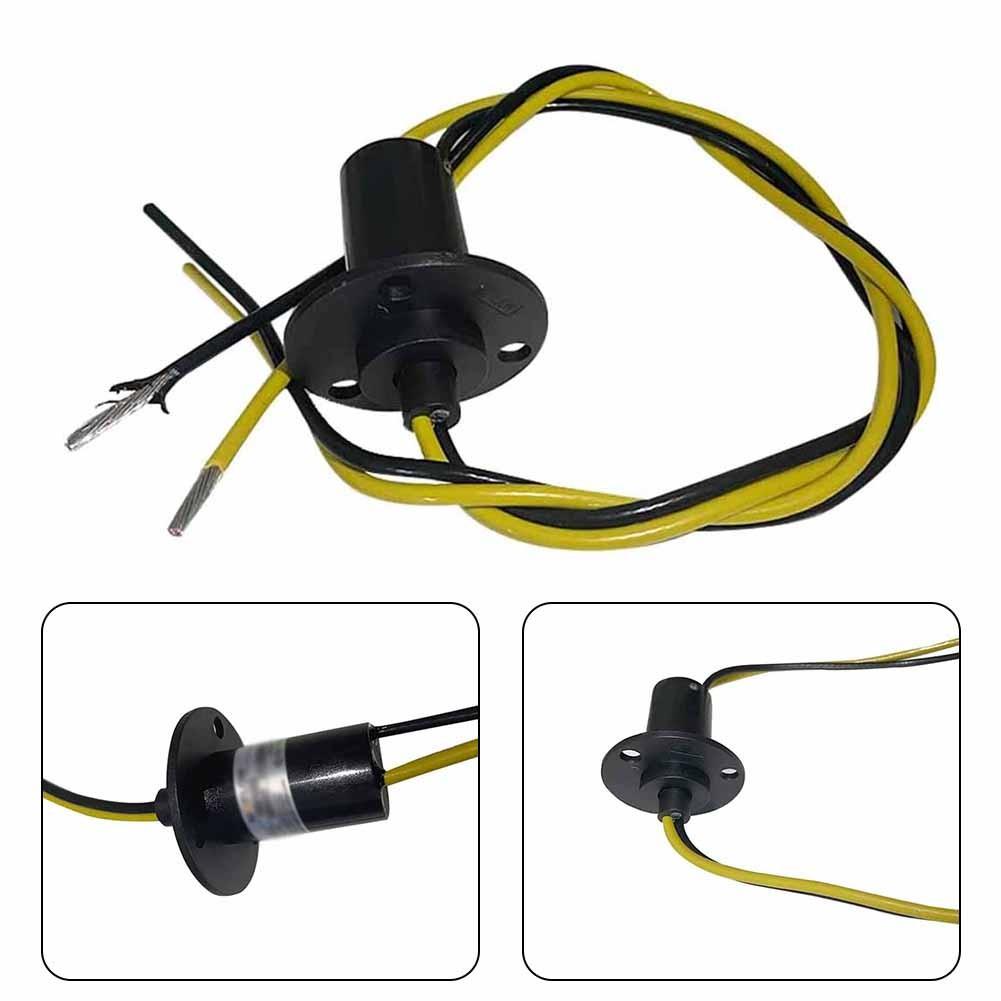 2-Wires 15A Electrical Slip Ring Collector Ring Wind Turbine Generator Slip Ring