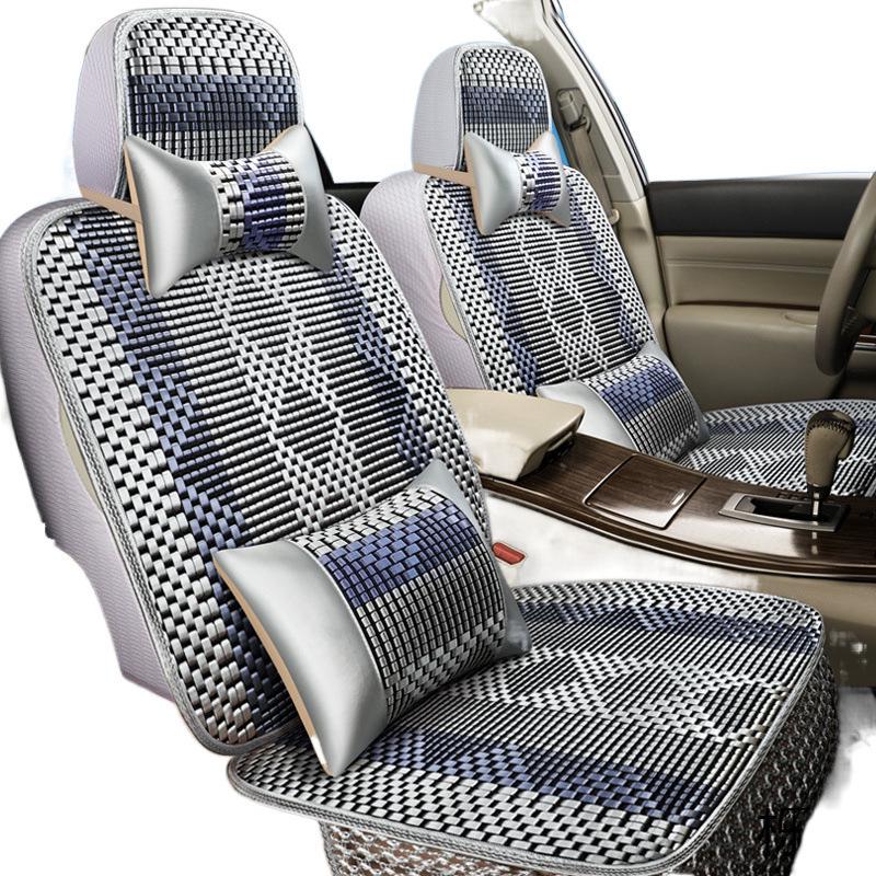 Universal Breathable Car Seat Cushion Set for All Seasons - Full Surround for Five-Seaters
