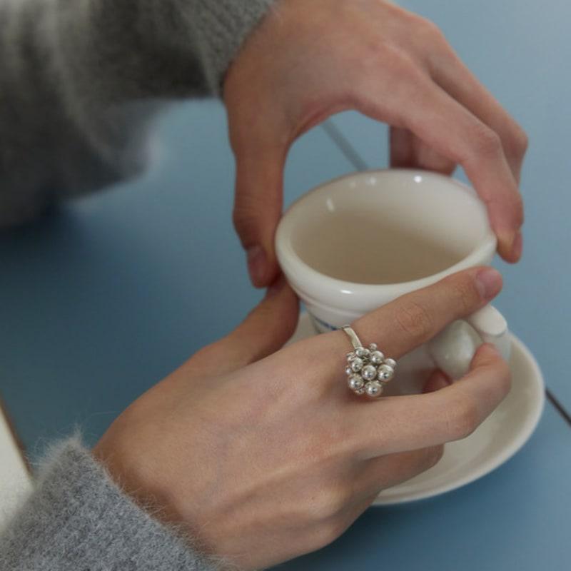 murmur [925silver]Grape dangle ring