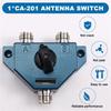 ABGR-Ham Radio Antenna Coaxial Switcher UHF Female Connector Adapter Converter CA201 Aerial Coax Switch