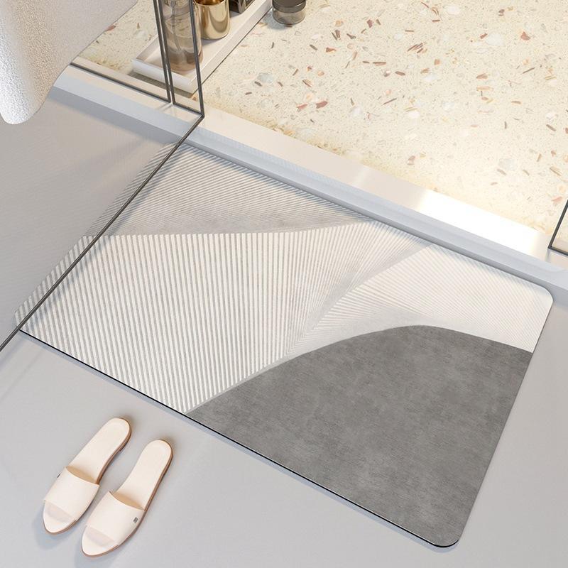 Diatom Mud Floor Mat Dirt-resistant Bathroom Floor Mat High-end Quick-drying Water-absorbing Pad Bathroom Anti-slip Pad Easy-to-maintenance Foot Mat