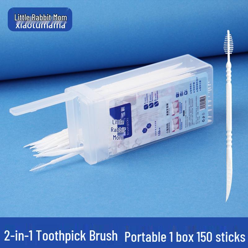Orthodontic Fishbone Floss Stick for Gap Cleaning - Clinic-Quality Dental Floss