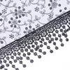Floral Hollow Shawl Triangle Sequined Gauze Scarf New Lace Veil Headscarf