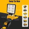 Dewalt Multi-Function Portable Lithium Work Light: High-Brightness, Rechargeable, Ideal for Camping, Outdoor Use, and Auto Repair.