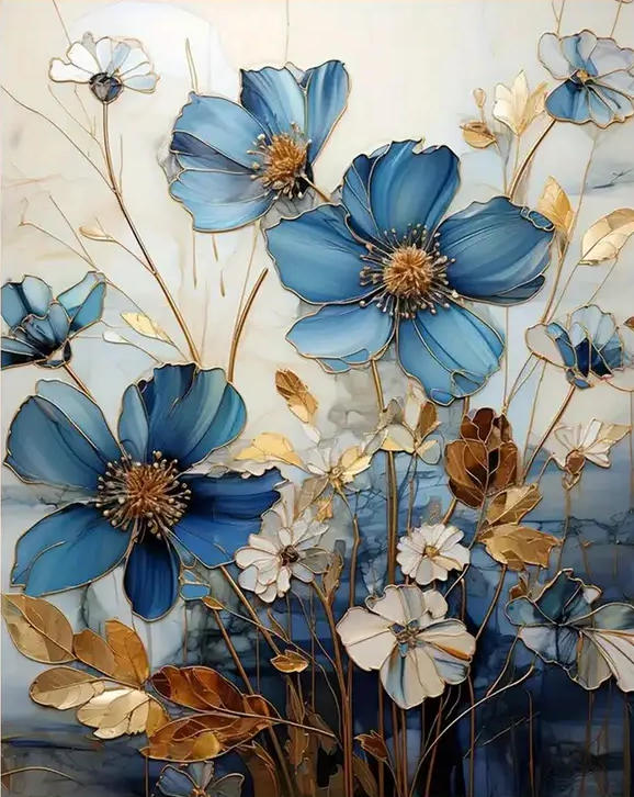 Flowers Number Painting Diy Painting Kit For Adults Paint By Numbers Canvas Acrylic Painting Custom Paint By Number Gift paint