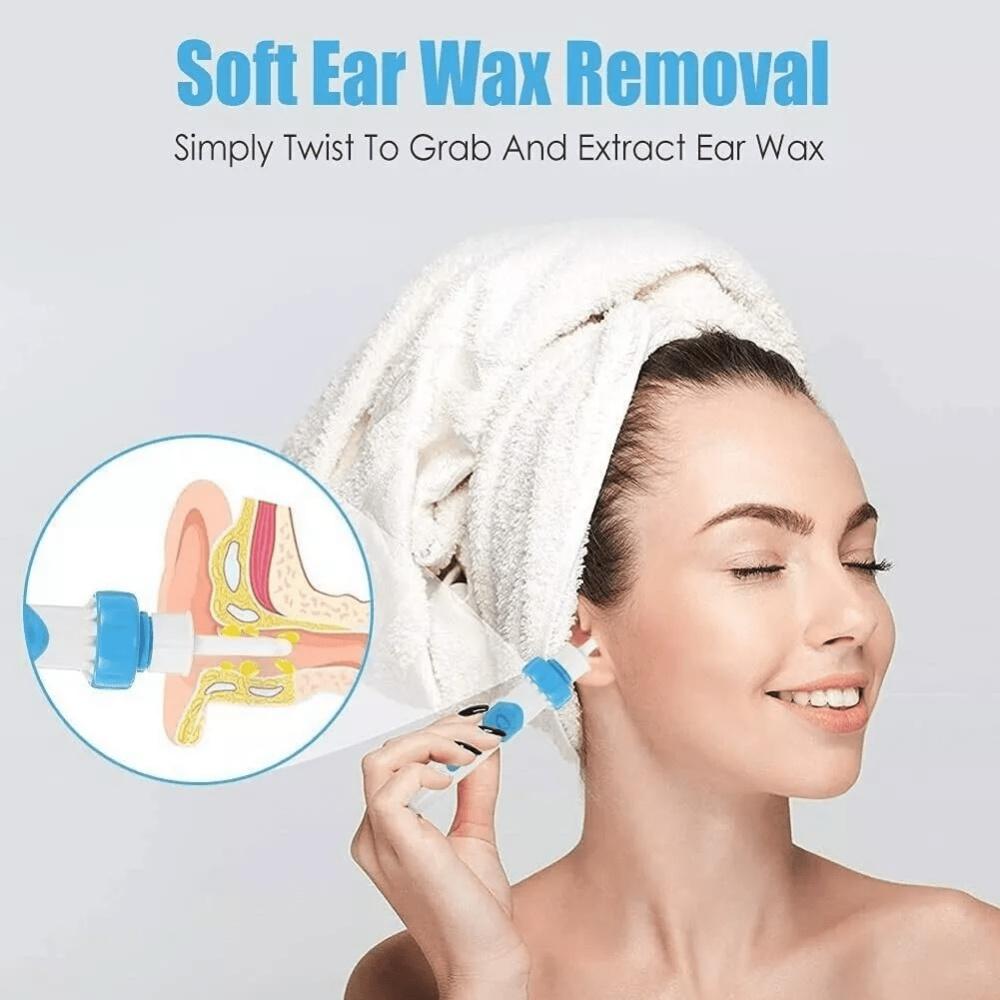 Electric Ear Cleaner Earwax Removal Tool with Soft Tip Safe Suction Device Portable Automatic Earwax Removal Kit Ear Care Tool