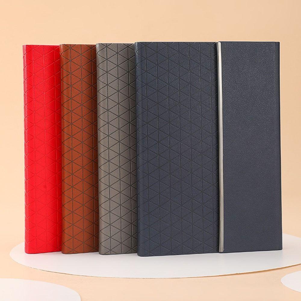 Magnetic Buckle Business Office Notepad PU Leather Cover Students Notebook  Office School Supply